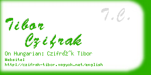 tibor czifrak business card